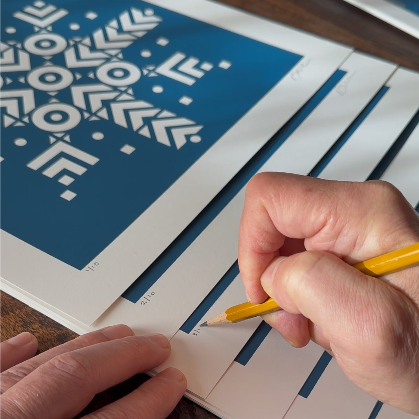 Snowflake One-Color Screen Print 2025