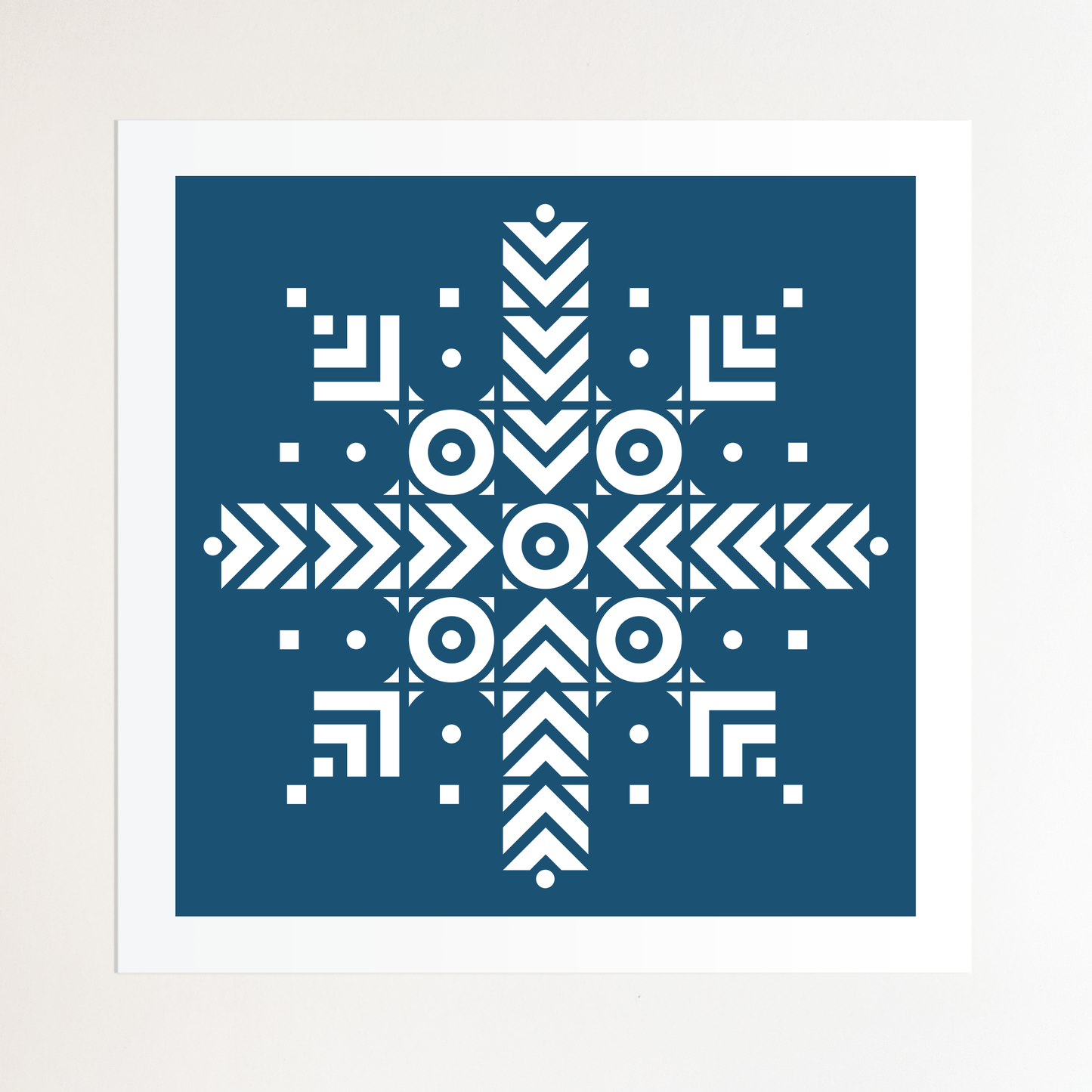 Snowflake One-Color Screen Print 2025