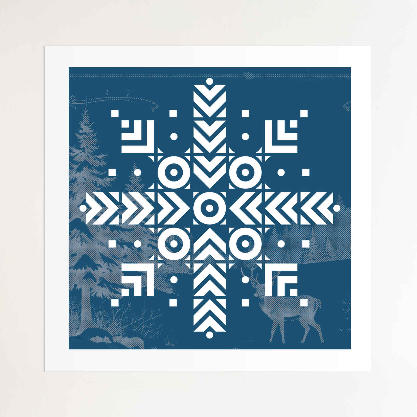 Snowflake Two Color Screen Print 2025
